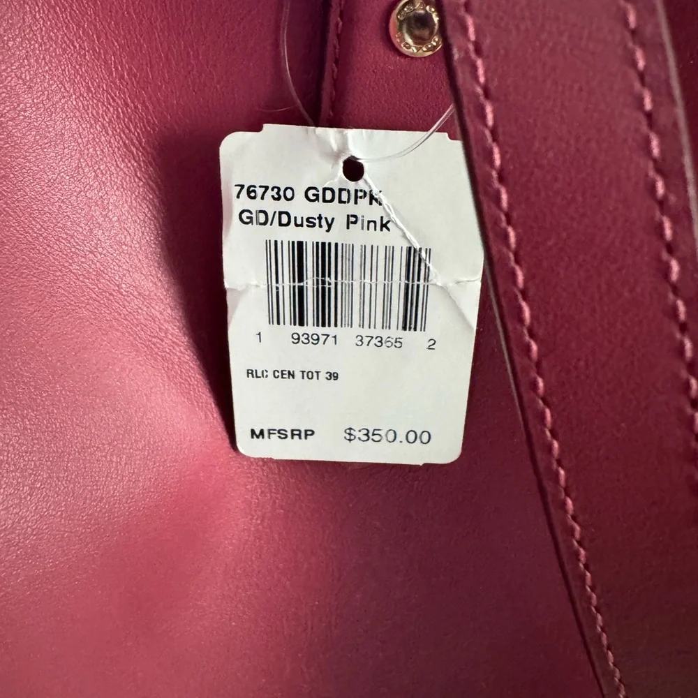 Coach CENTRAL TOTE 39 Leather Tote Bag new with tags